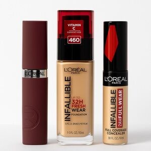 L’Oréal Paris Night Out Bundle – Foundation + Concealer + Lipstick